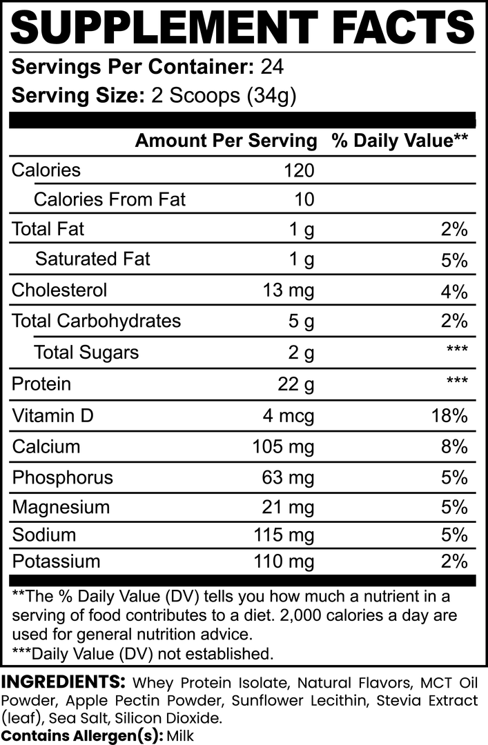 HEALTHIQ Whey Protein Isolate (Vanilla)