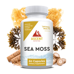 Load image into Gallery viewer, Organic Sea Moss, Organic Bladderwrack and Organic Burdock bring vital nutrients from the sea and earth. BioPerine® for optimal absorption.